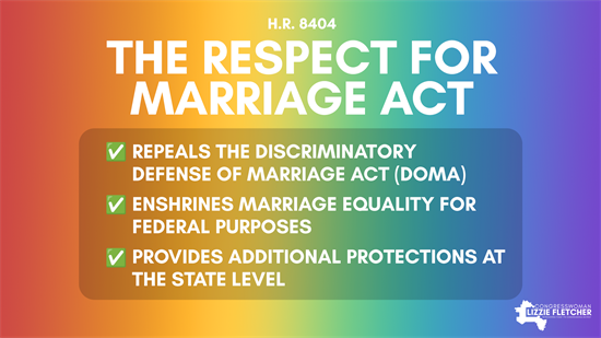 Respect for Marriage Act List