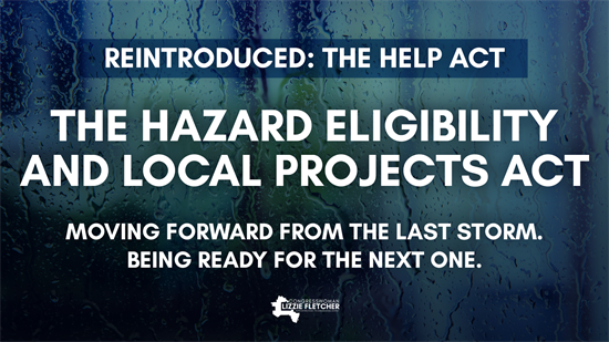 Reintroduced: The HELP Act, the Hazards Eligibility and Local Projects Act